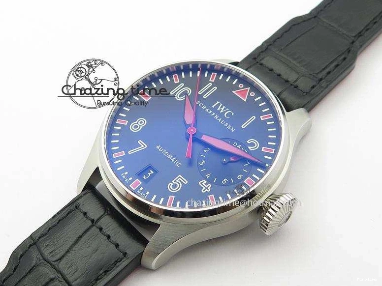 MIROTIME 0428 RelaxedFit Big Pilot Real PR IW500435 “Muhammad Ali” ZF Best Edition On Black Leather Strap A 7295